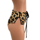 Lace Up Front Siren Shorts with Double Separating Hip Zippers - Coquetry Clothing