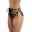 Lace Up Front Siren Shorts with Double Separating Hip Zippers - Coquetry Clothing