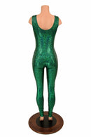 Lace Up Green Holographic Catsuit - Coquetry Clothing