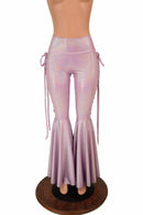 Lace Up High Waist Bell Bottom Flares - Coquetry Clothing
