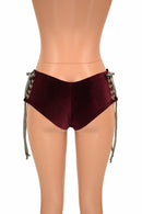 Lace Up Hip Cheeky Shorts - Coquetry Clothing