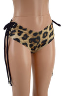 Lace Up Hip Cheeky Shorts - Coquetry Clothing