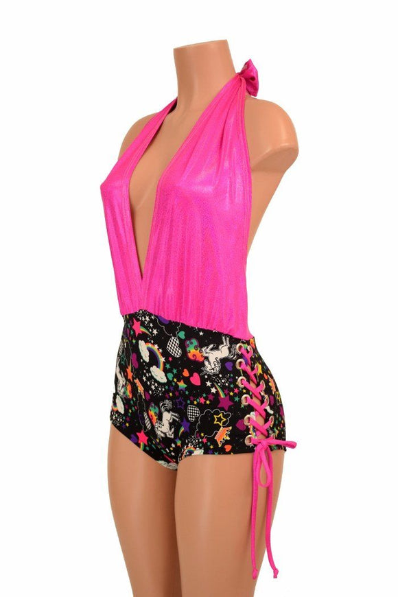 Lace Up "Josie" Romper - Coquetry Clothing