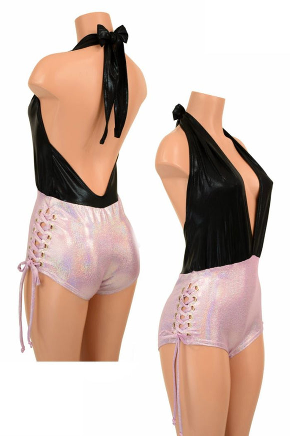 Lace Up "Josie" Romper - Coquetry Clothing