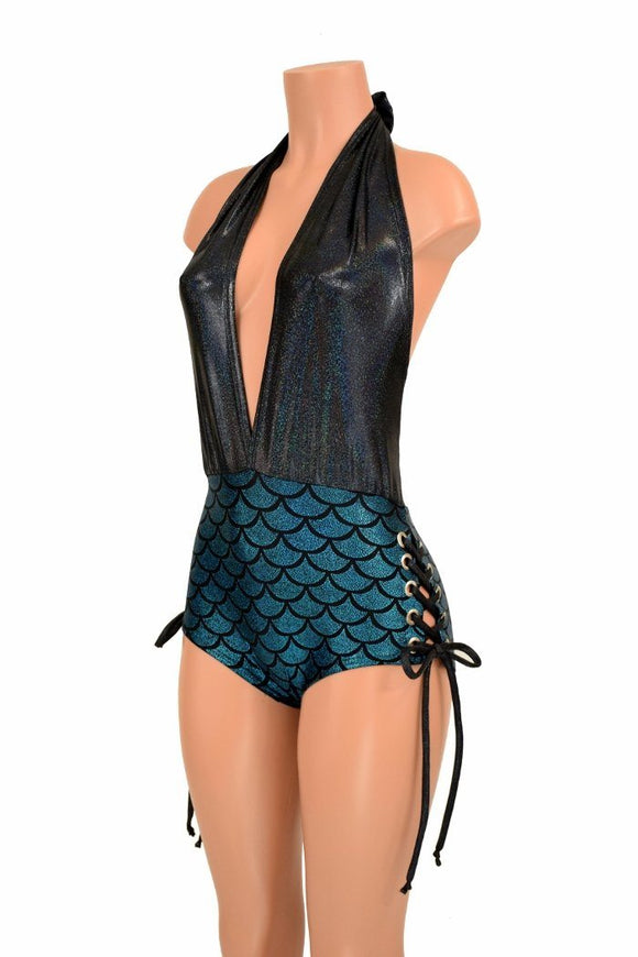 Lace Up "Josie" Romper - Coquetry Clothing