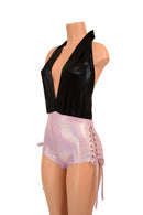 Lace Up "Josie" Romper - Coquetry Clothing