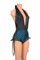 Lace Up "Josie" Romper - Coquetry Clothing