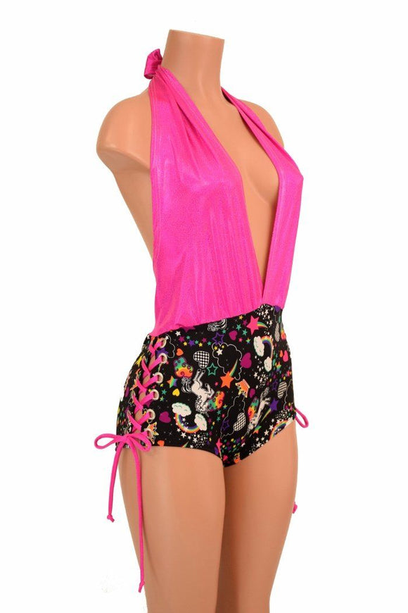 Lace Up "Josie" Romper - Coquetry Clothing