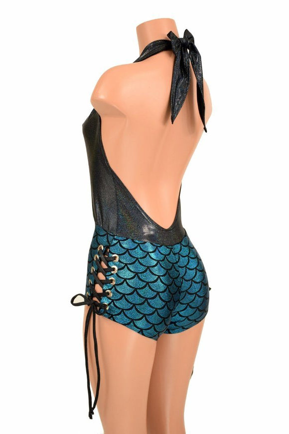 Lace Up "Josie" Romper - Coquetry Clothing