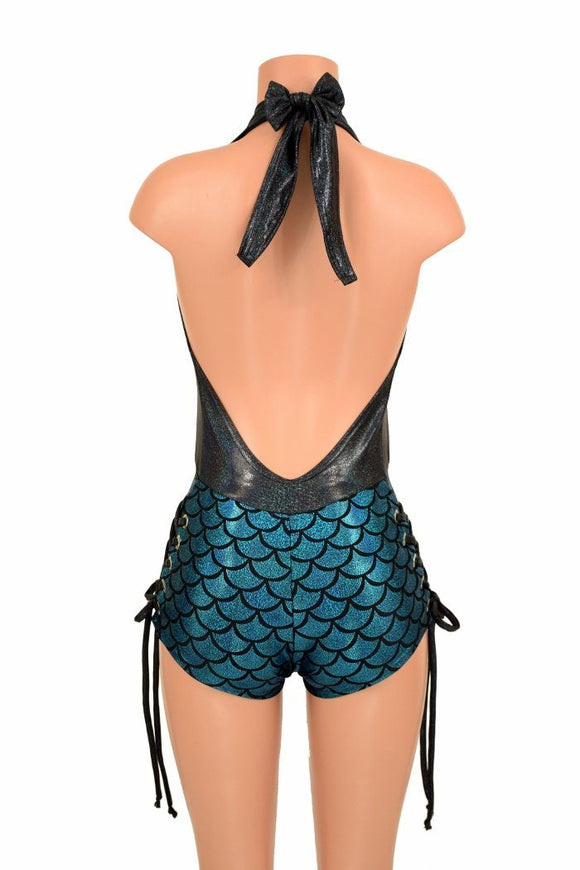 Lace Up "Josie" Romper - Coquetry Clothing