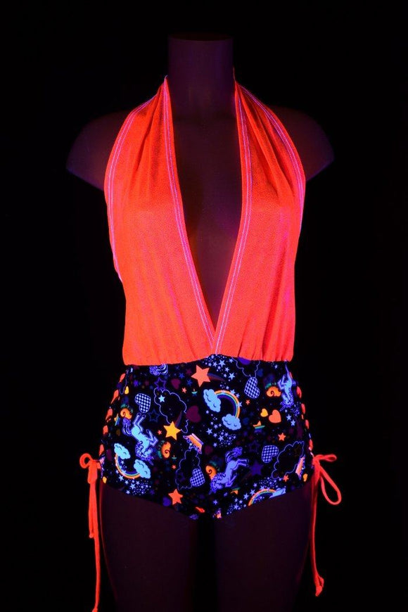 Lace Up "Josie" Romper - Coquetry Clothing