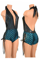 Lace Up "Josie" Romper - Coquetry Clothing