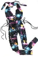Lace Up Josie Style Catsuit - Coquetry Clothing