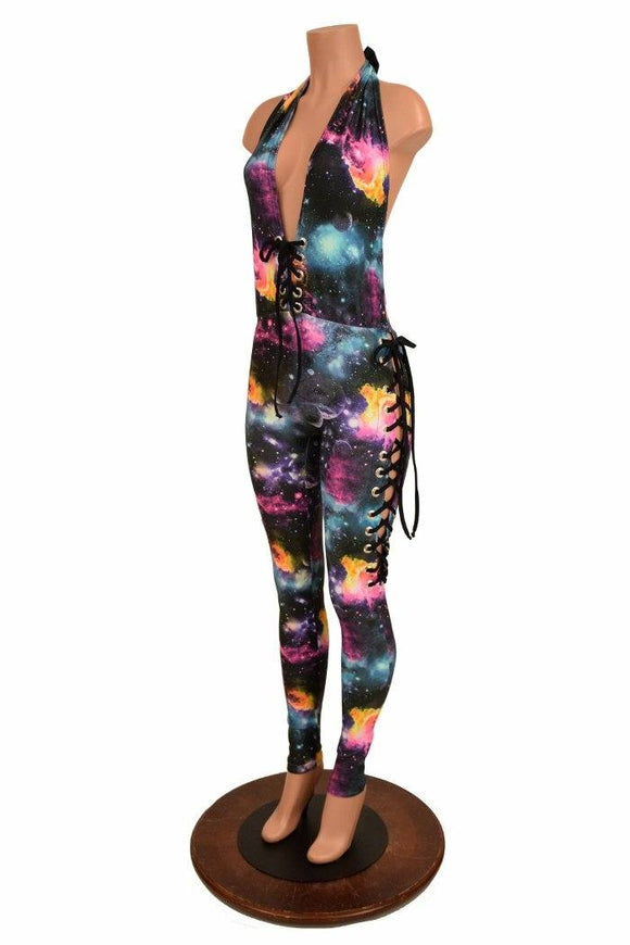 Lace Up Josie Style Catsuit - Coquetry Clothing