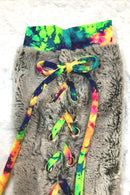 Lace Up Minky Leg Warmers - Coquetry Clothing