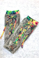 Lace Up Minky Leg Warmers - Coquetry Clothing