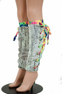 Lace Up Minky Leg Warmers - 6