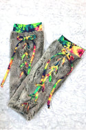Lace Up Minky Leg Warmers - 9