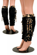 Lace Up Minky Leg Warmers - 1