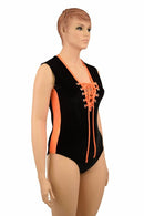 Lace Up Plunging V Romper - Coquetry Clothing