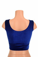 Lace Up Sapphire Tank Crop - Coquetry Clothing