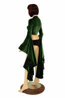 Lace Up Sorceress Sleeve Crop Top - Coquetry Clothing