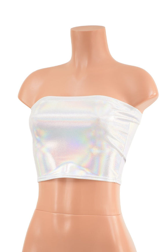 Lace Up Strapless Top in Flashbulb - Coquetry Clothing