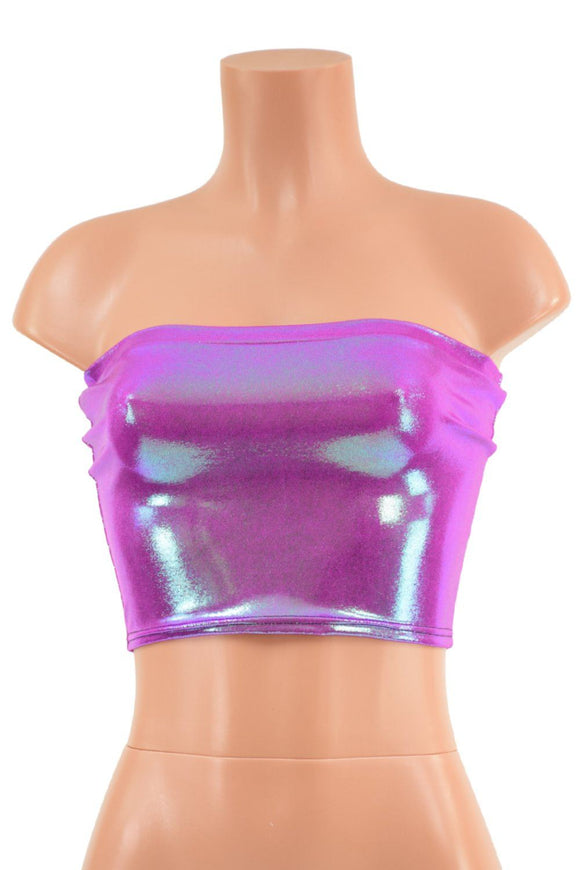 Lace Up Strapless Top in Plumeria - Coquetry Clothing