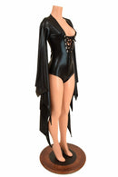 Lace Up Succubus Romper - Coquetry Clothing