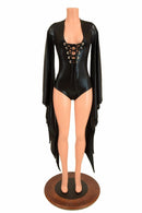 Lace Up Succubus Romper - Coquetry Clothing