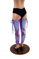 Lace Up Thigh High Leg Warmers - Coquetry Clothing