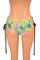 Lace Up Ultra Cheeky Booty Shorts - Coquetry Clothing