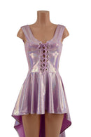 Laceup Hi Lo Peplum Tank Top - Coquetry Clothing