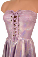 Laceup Hi Lo Peplum Top - Coquetry Clothing