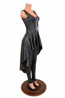 Laceup Hi Lo Peplum Top & Leggings Set - Coquetry Clothing