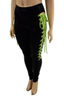 Laceup Hi Lo Peplum Top & Leggings Set - Coquetry Clothing