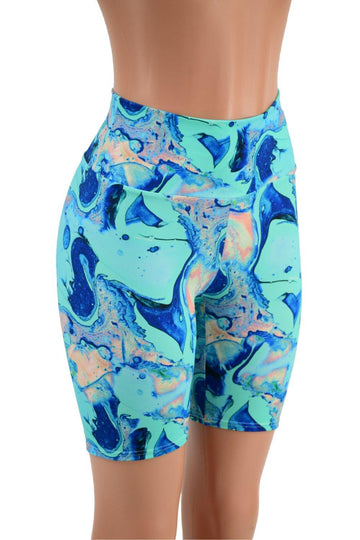Lapis Lagoon Bike Shorts - Coquetry Clothing
