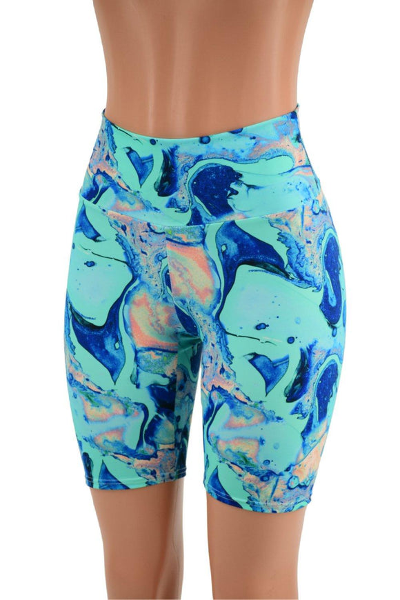 Lapis Lagoon Bike Shorts - Coquetry Clothing