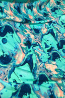 Lapis Lagoon Spandex Fabric - Coquetry Clothing
