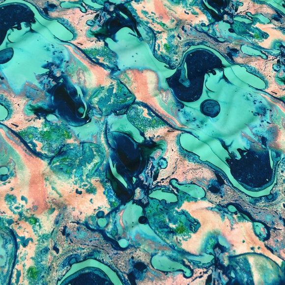 Lapis Lagoon Spandex Fabric - Coquetry Clothing