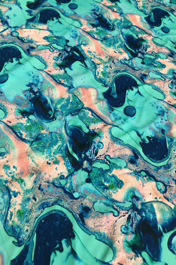 Lapis Lagoon Spandex Fabric - 1