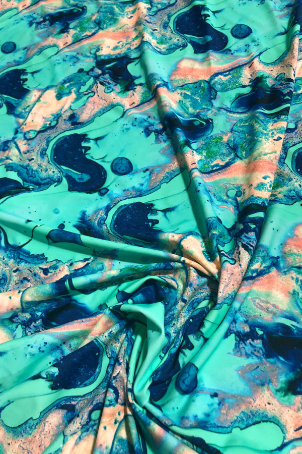 Lapis Lagoon Spandex Fabric - 2