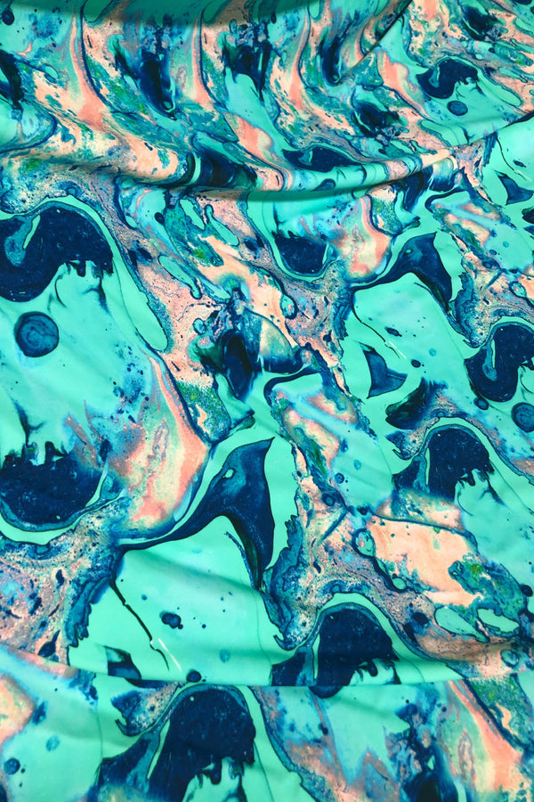 Lapis Lagoon Spandex Fabric - 3