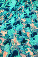 Lapis Lagoon Spandex Fabric - 4