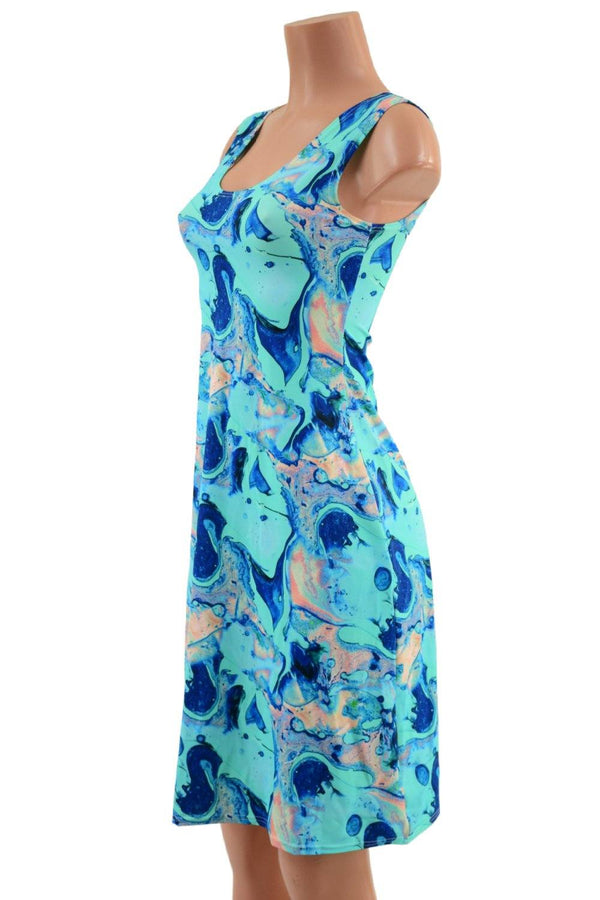 Lapis Lagoon Spandex Fabric - 5