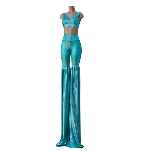 Legging Style Stilt Pants and Starlette Bralette Set - Coquetry Clothing