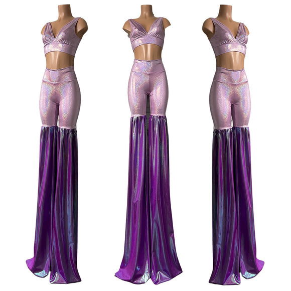 Legging Style Stilt Pants and Starlette Bralette Set - Coquetry Clothing
