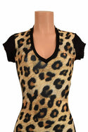 Leopard Catsuit with Side Panels - 7