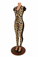 Leopard Catsuit with Side Panels - Coquetry Clothing