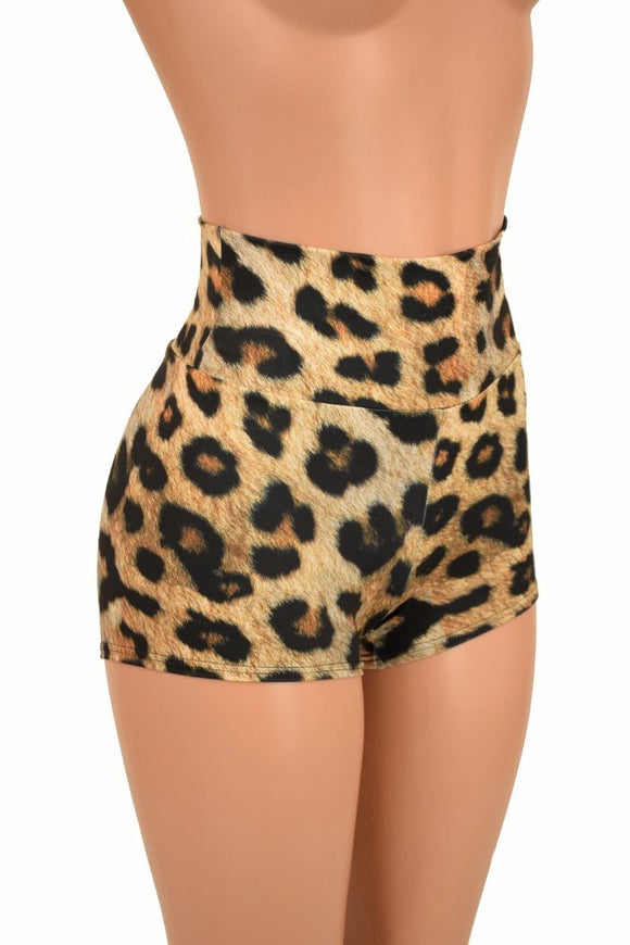 Leopard High Waist Shorts - Coquetry Clothing